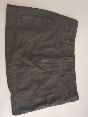 Y2K Garage Olive Utility Mini Skirt